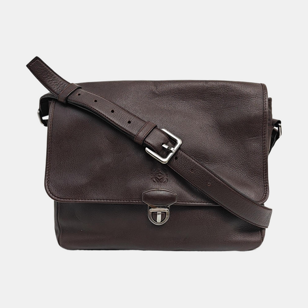 Calfskin Shoulder Bag Brown