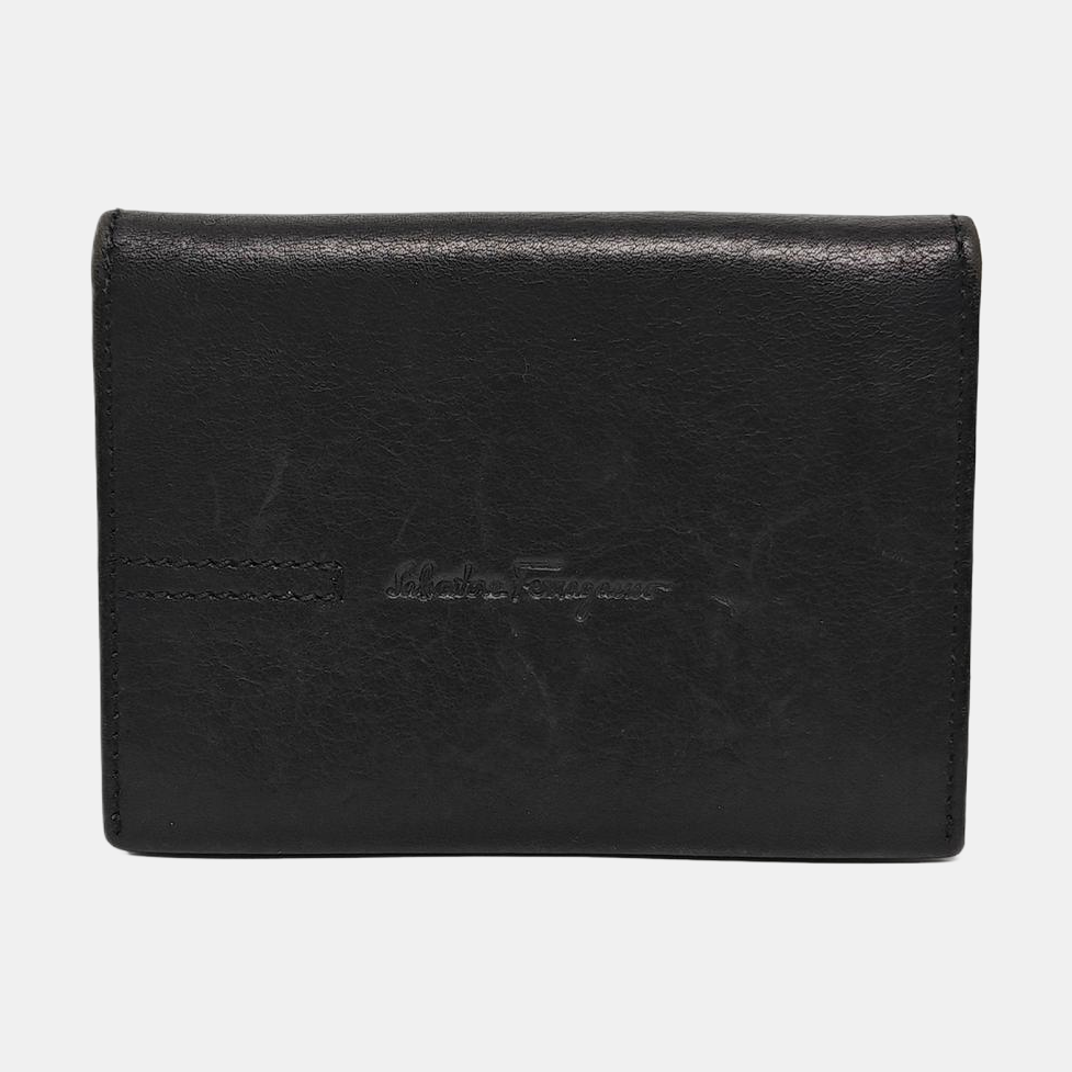 Calfskin Card Holder Black