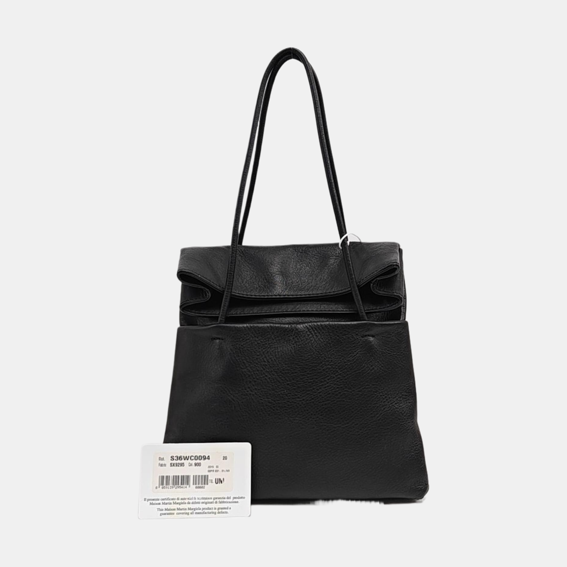 Calfskin Top Handle Bag Black