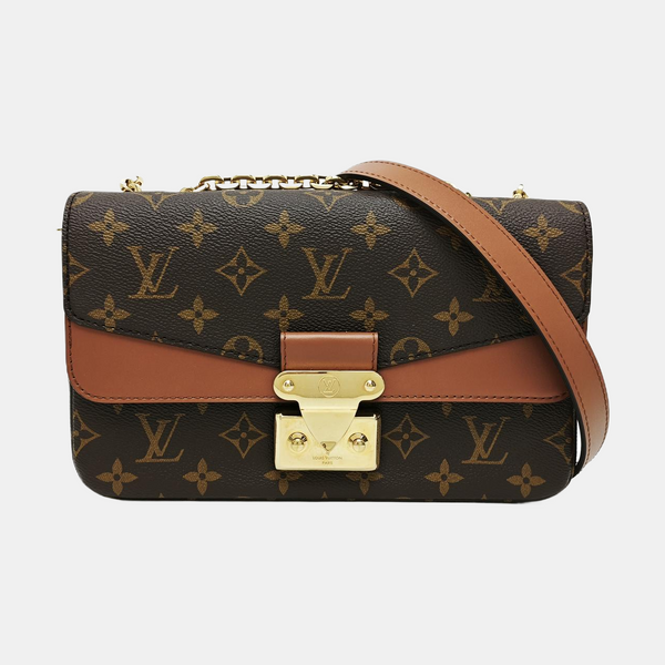 MARCEAU Monogram Coated Canvas Brown