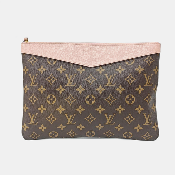 DAILY Monogram Coated Canvas Brown