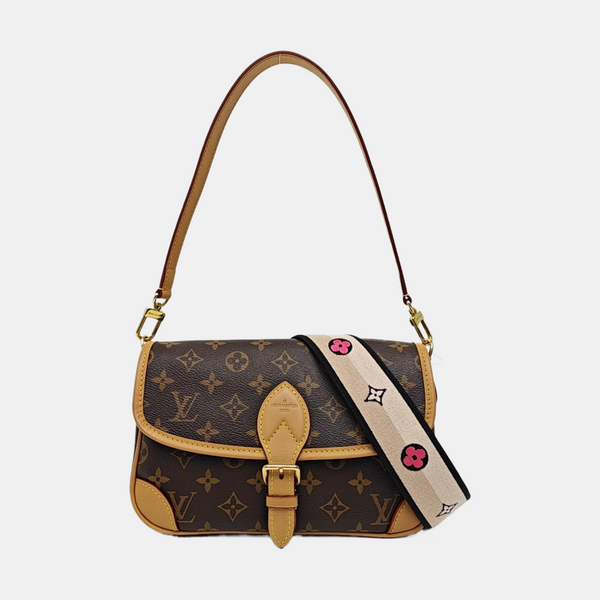 DIANE Monogram Coated Canvas Brown