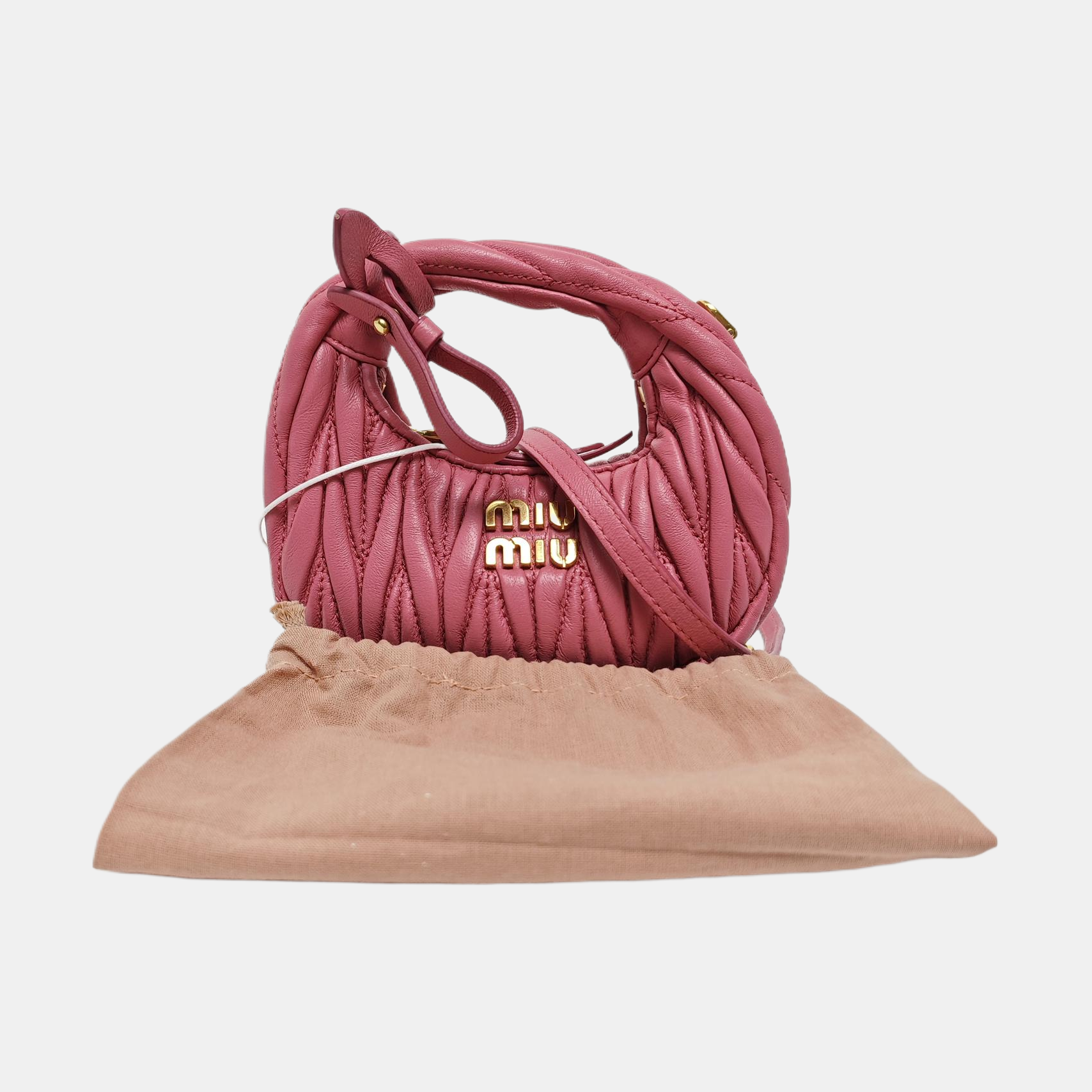 Wander Matelassé Quilted Lambskin Red
