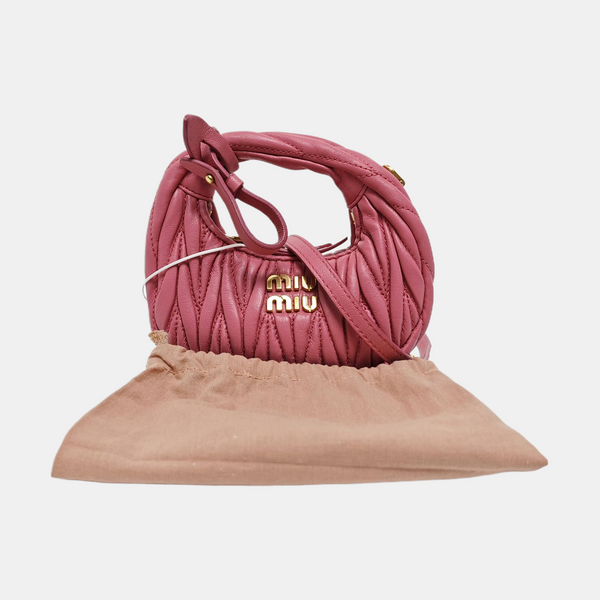 Wander Matelassé Quilted Lambskin Red