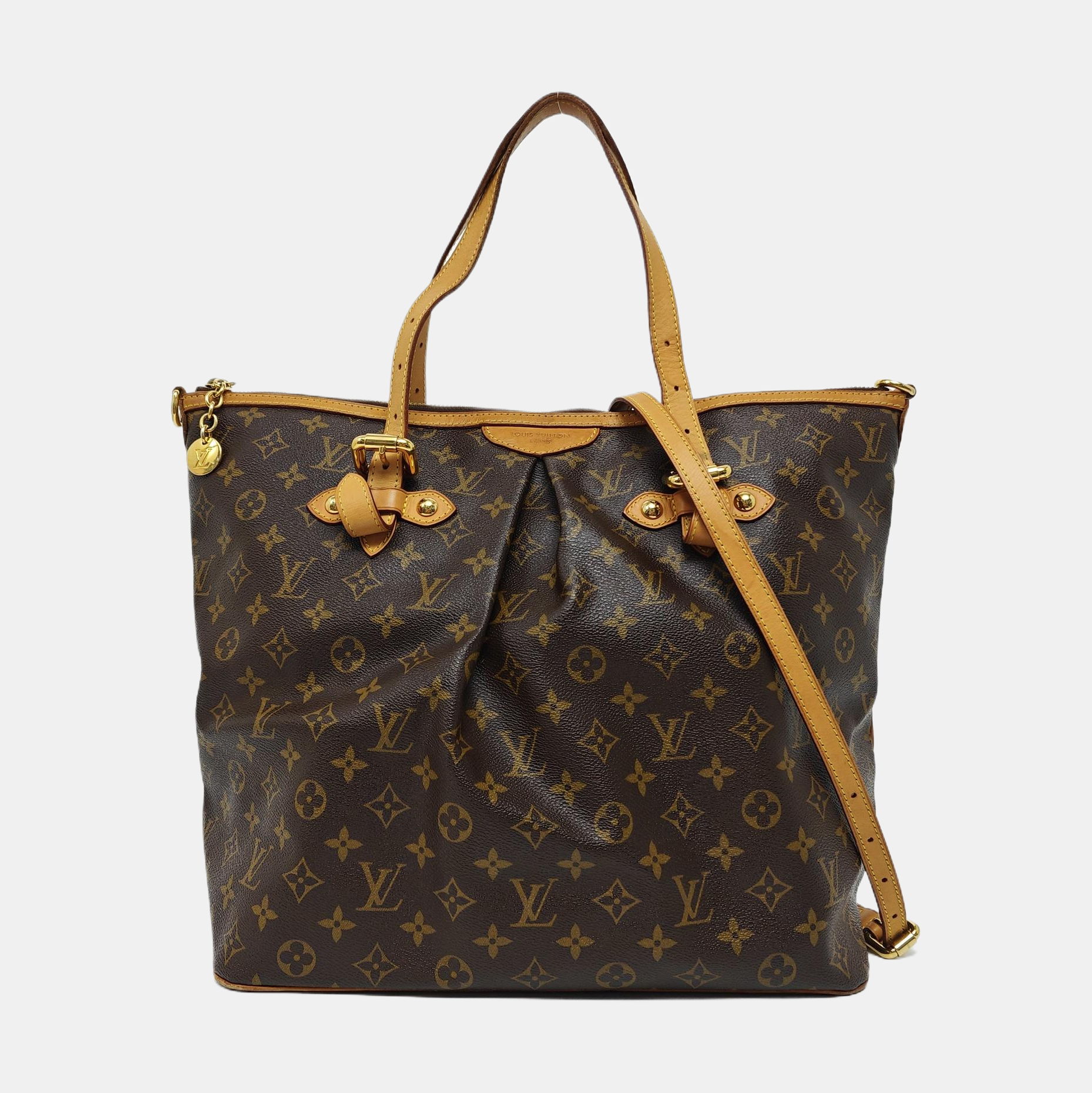 PALERMO GM Monogram Coated Canvas Brown