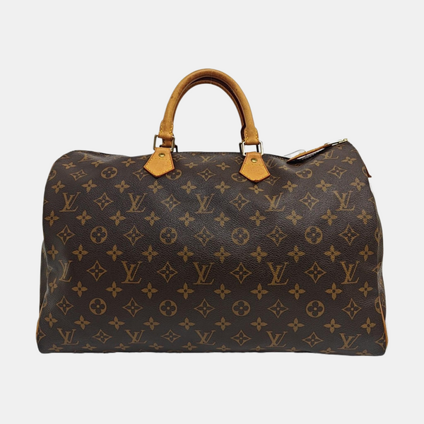SPEEDY 40 Monogram Coated Canvas Brown