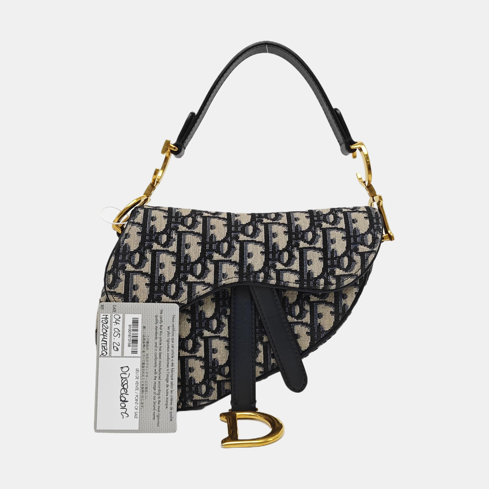 Saddle Mini Oblique Fabric Blue