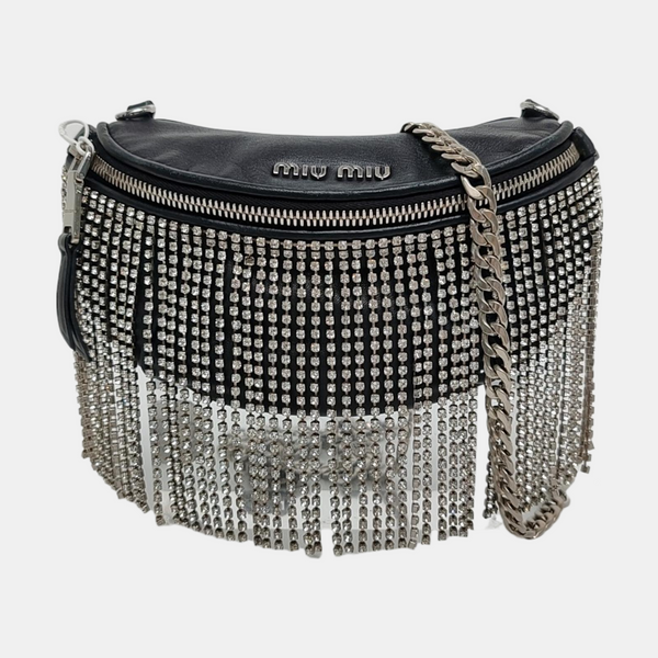 Fringed Lambskin Black