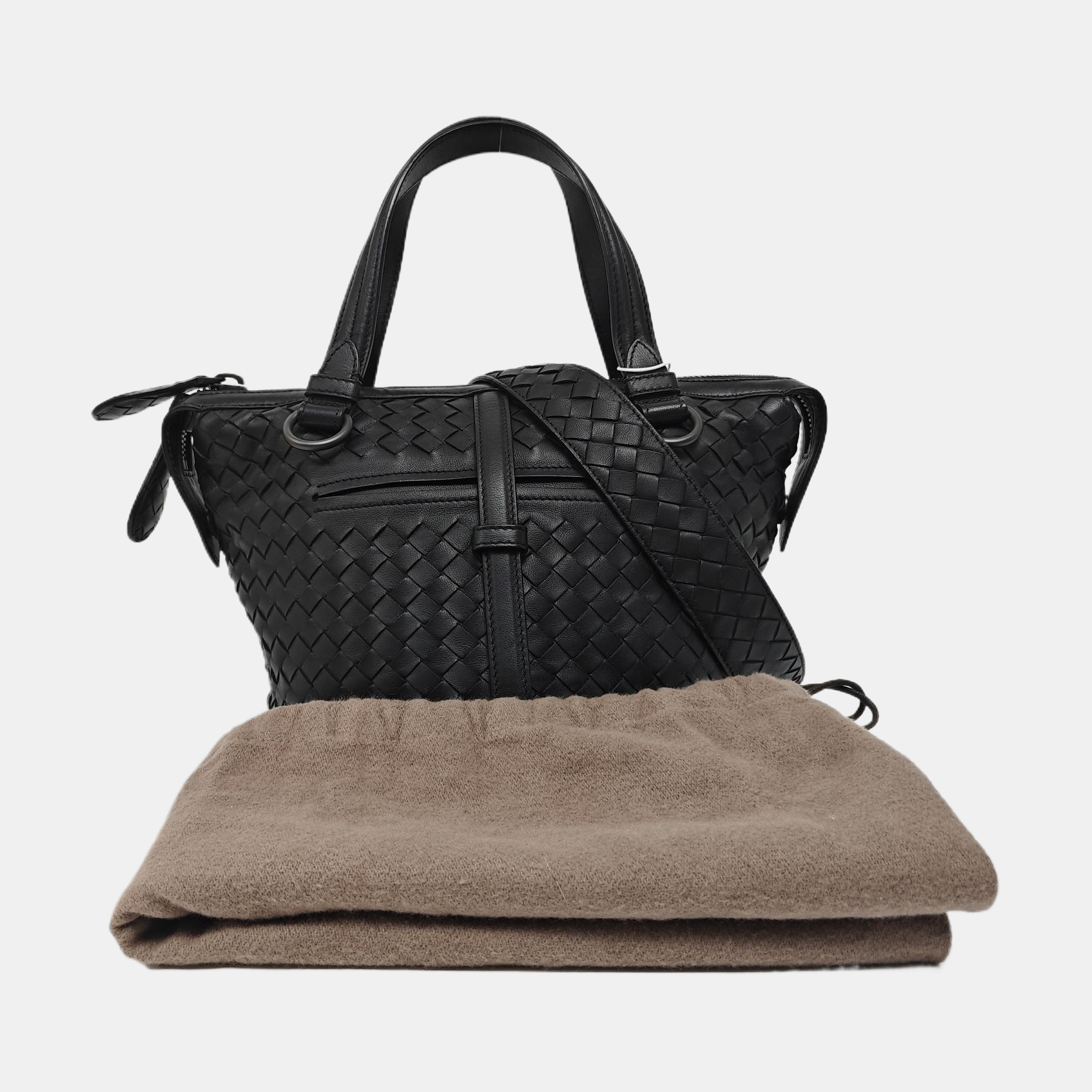 Lambskin Shoulder Bag Black