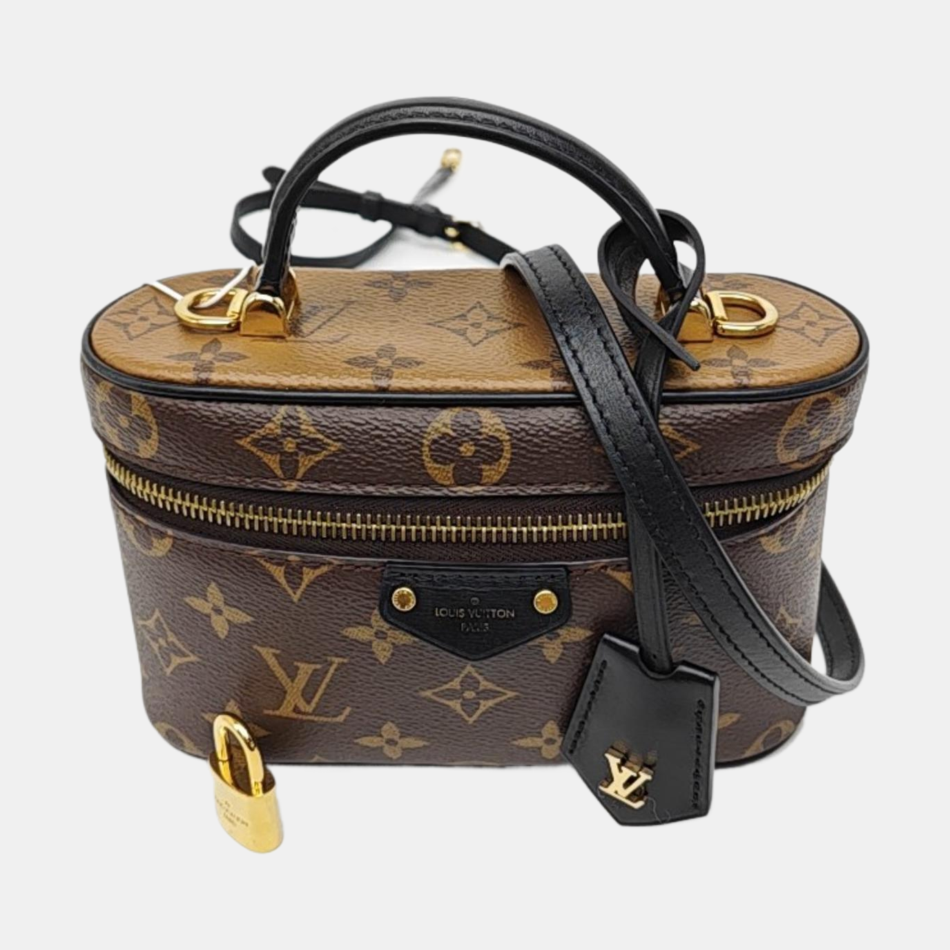 Vanity Chain Pouch Monogram Coated Canvas Brown