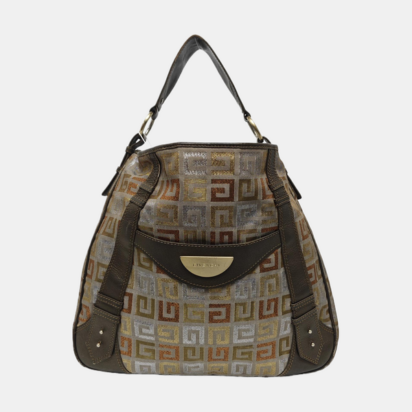 Fabric Top Handle Bag Multicolor