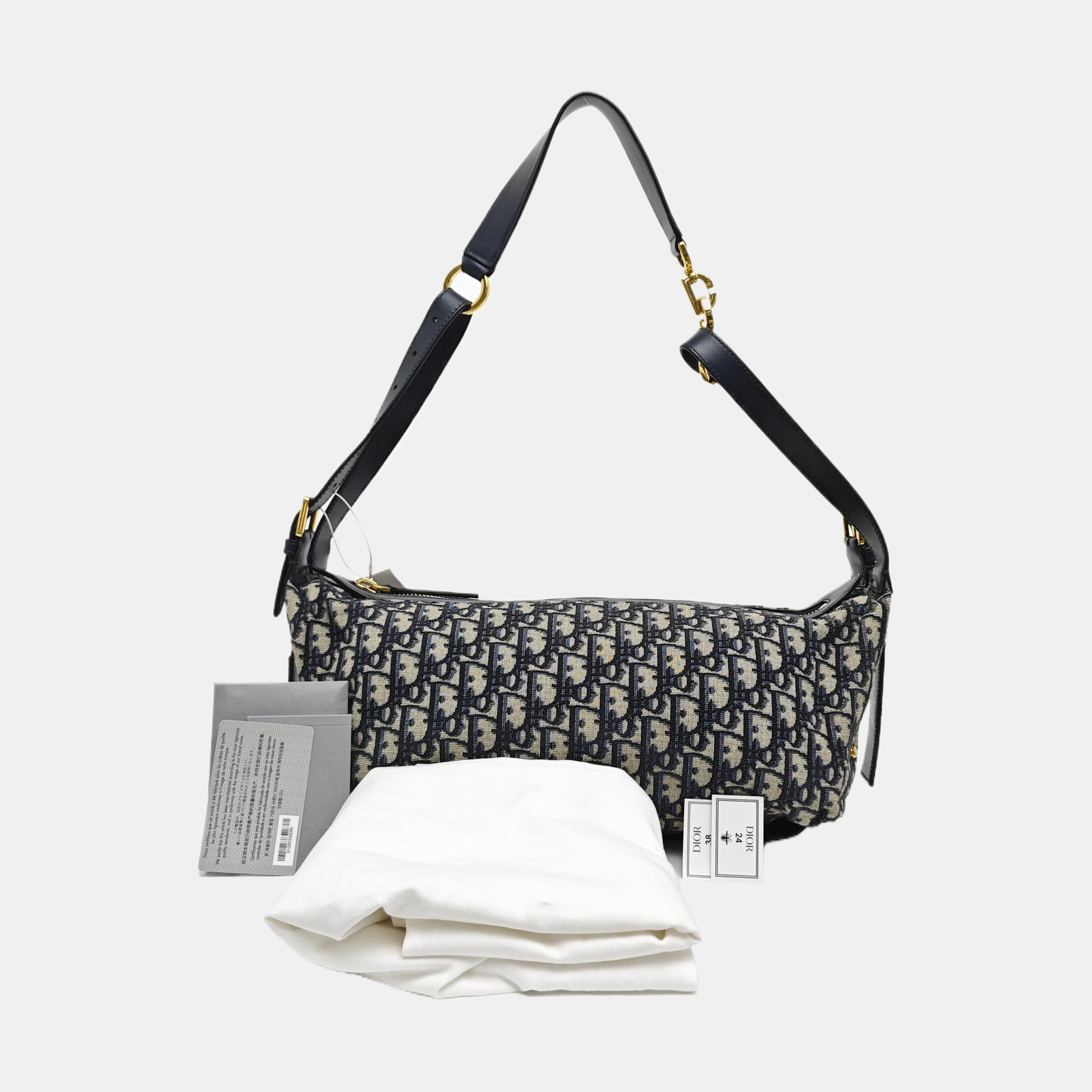 D-Journey Medium Oblique Canvas Blue