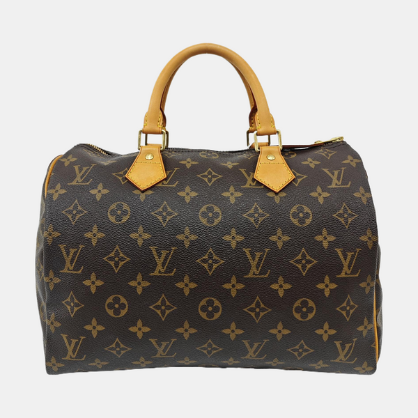 SPEEDY 30 Monogram Coated Canvas Brown