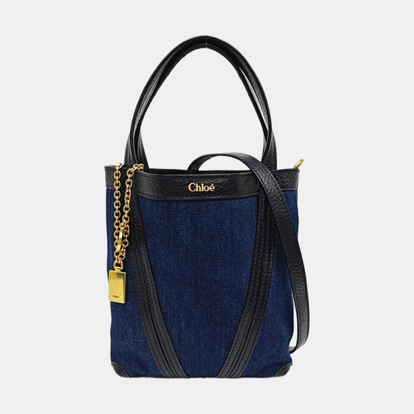 Canvas Shoulder Bag Small Blue