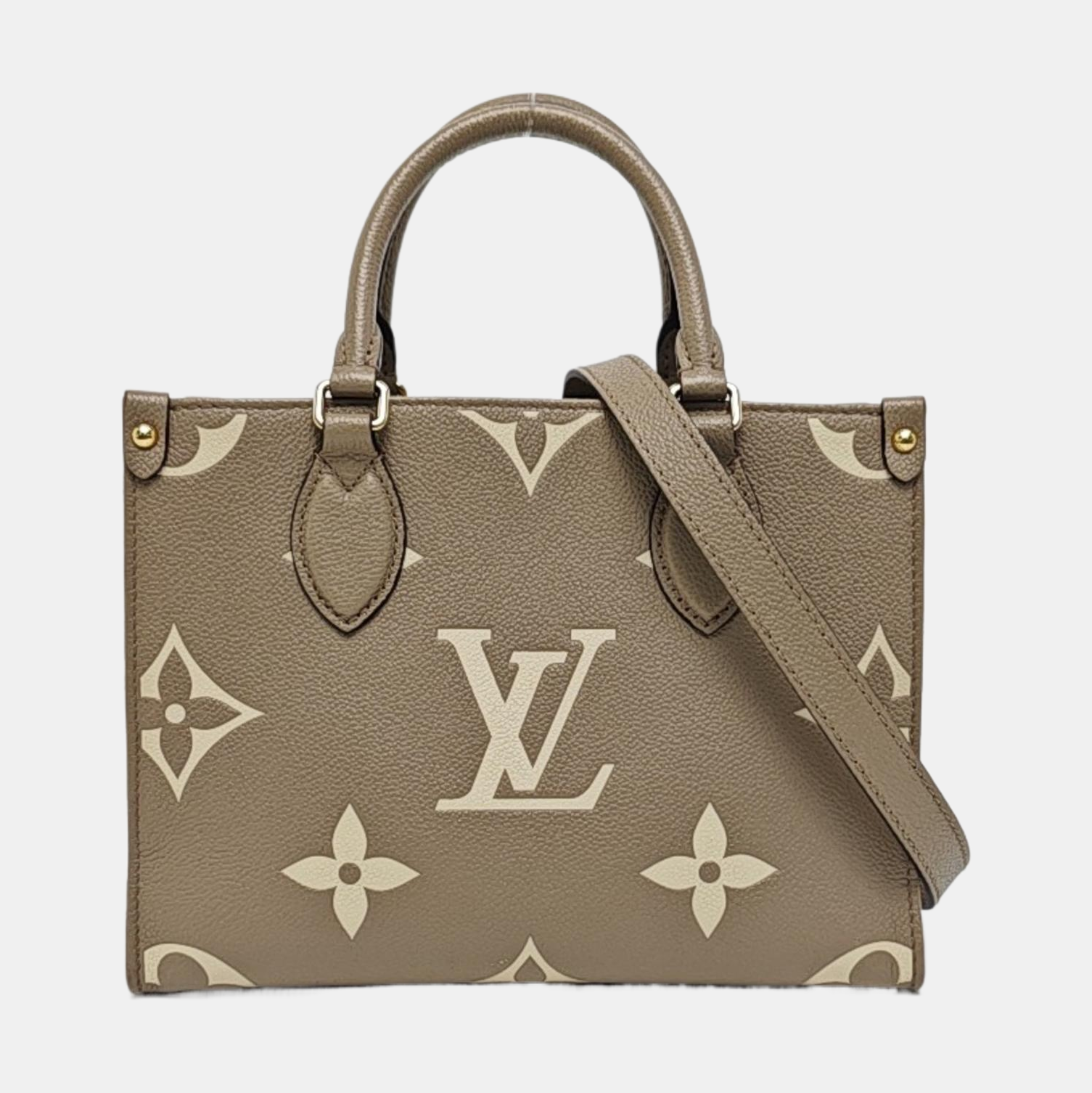 ONTHEGO PM Monogram Calfskin Gray