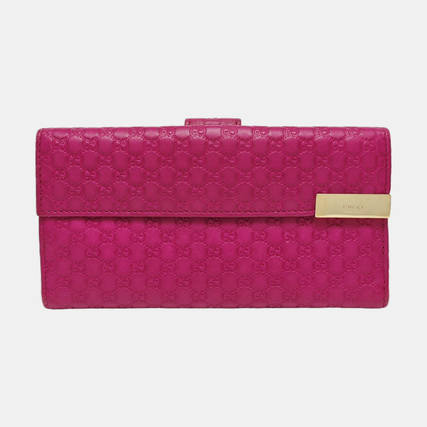 Monogram Calfskin Wallet Pink