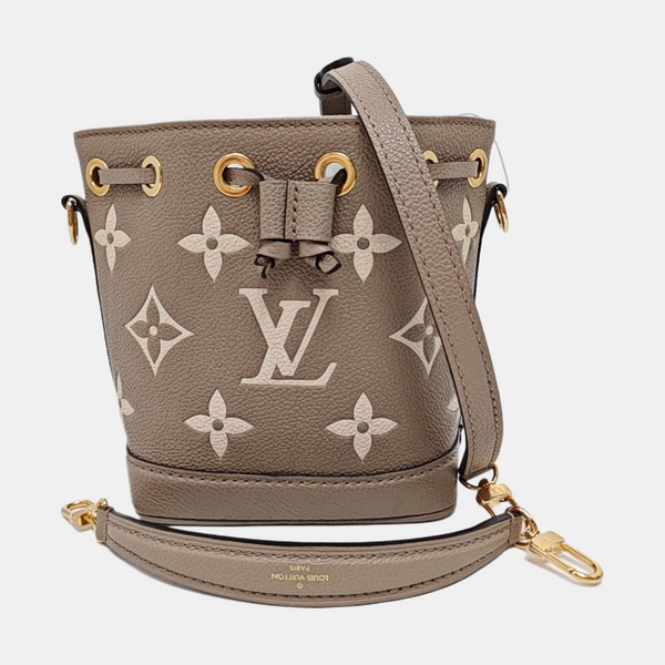 NOÉ Nano Monogram Calfskin Gray