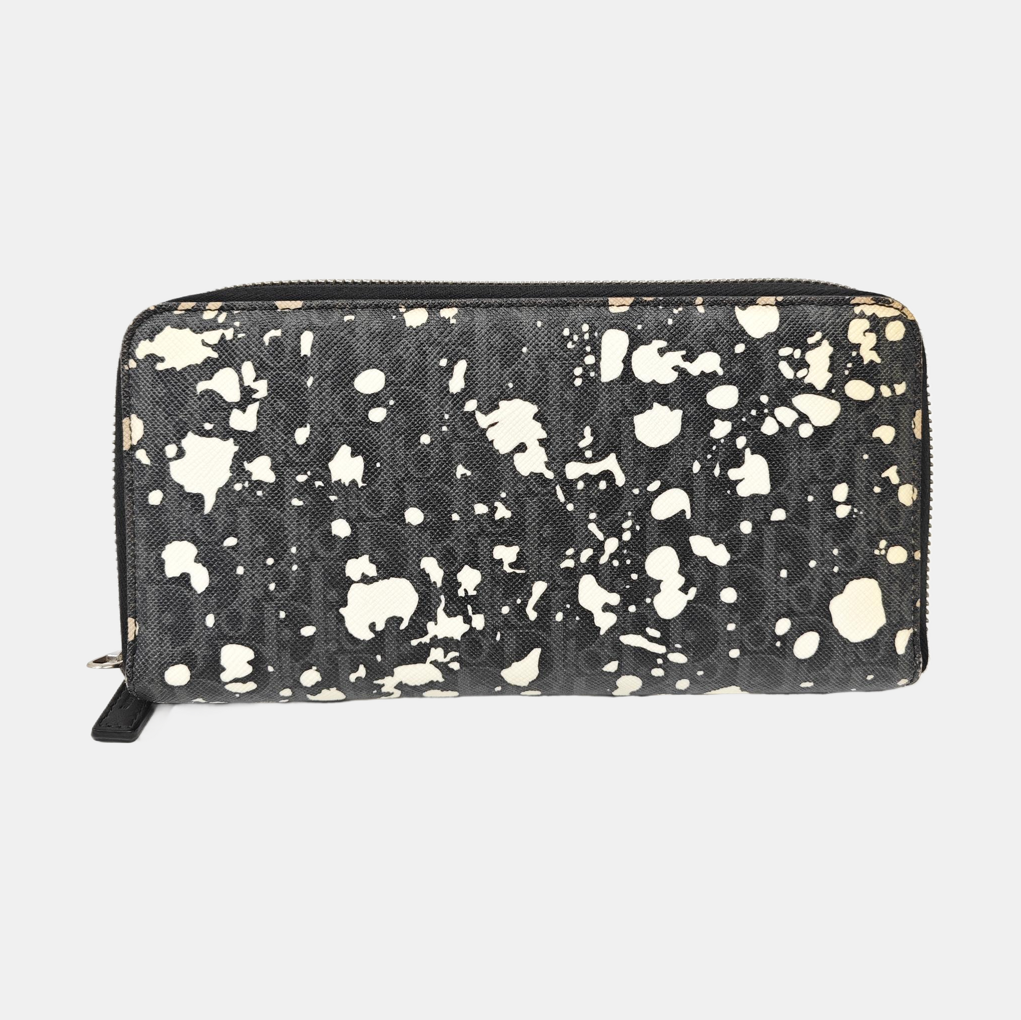 Coated Canvas Wallet Gray