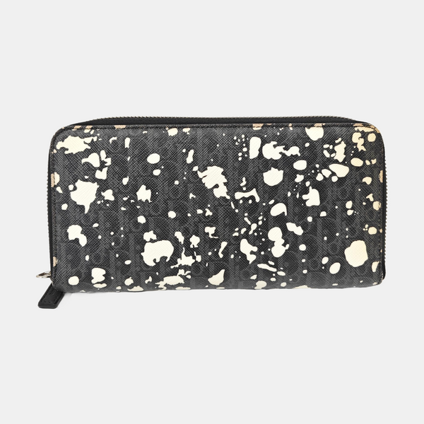Coated Canvas Wallet Gray