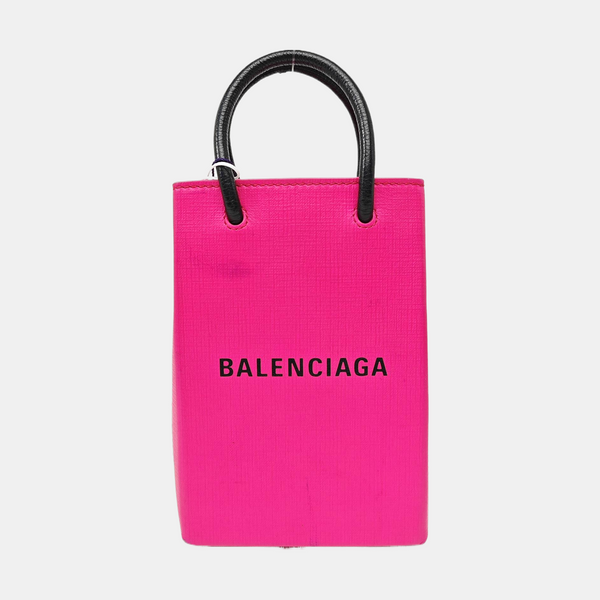 Shopping Bag Calfskin Red