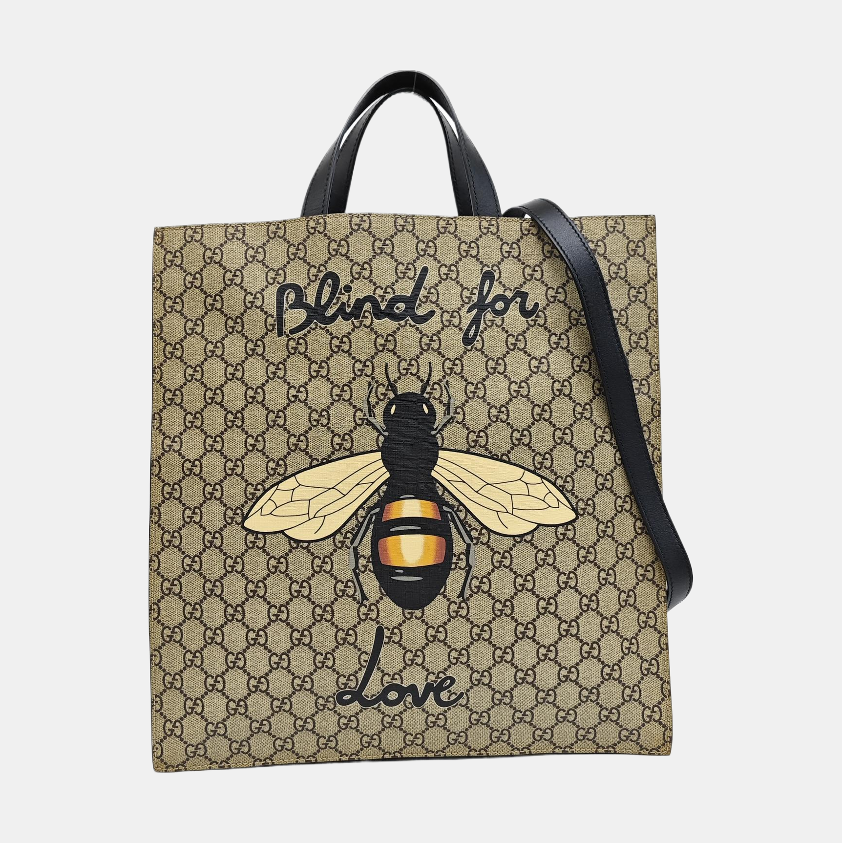 GG Supreme Monogram Coated Canvas Brown