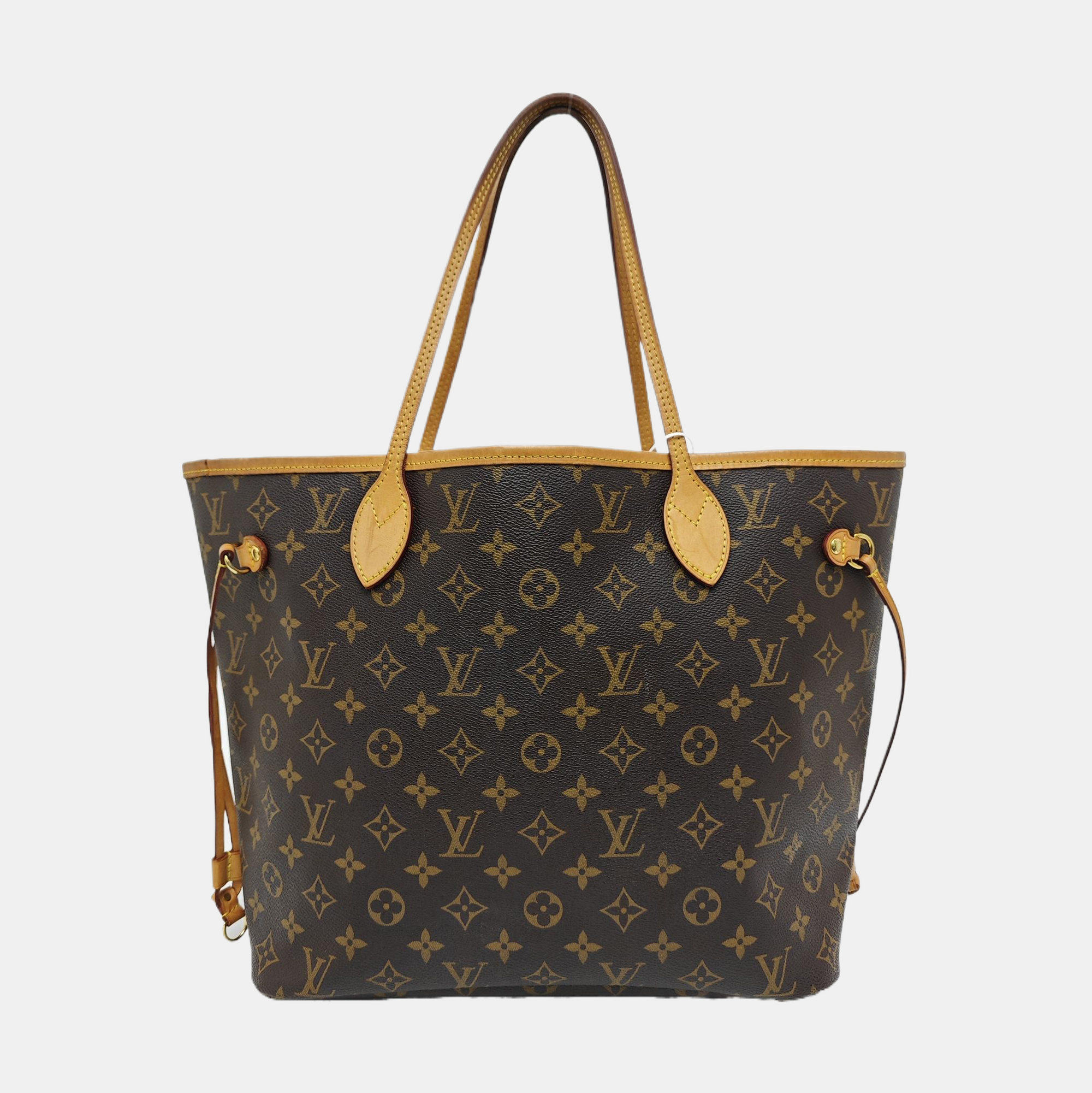NEVERFULL MM Monogram Coated Canvas Brown