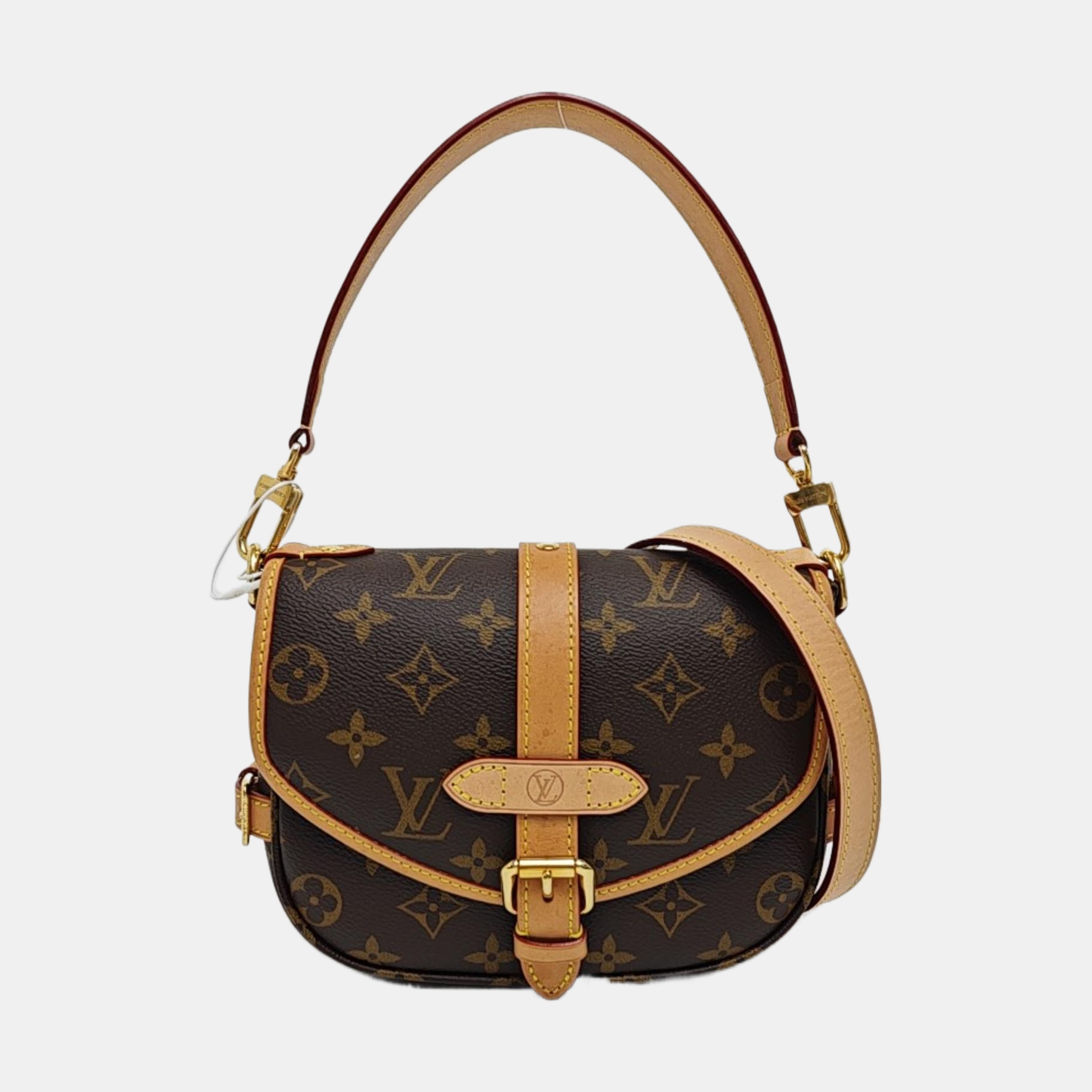 SAUMUR BB Monogram Coated Canvas Brown