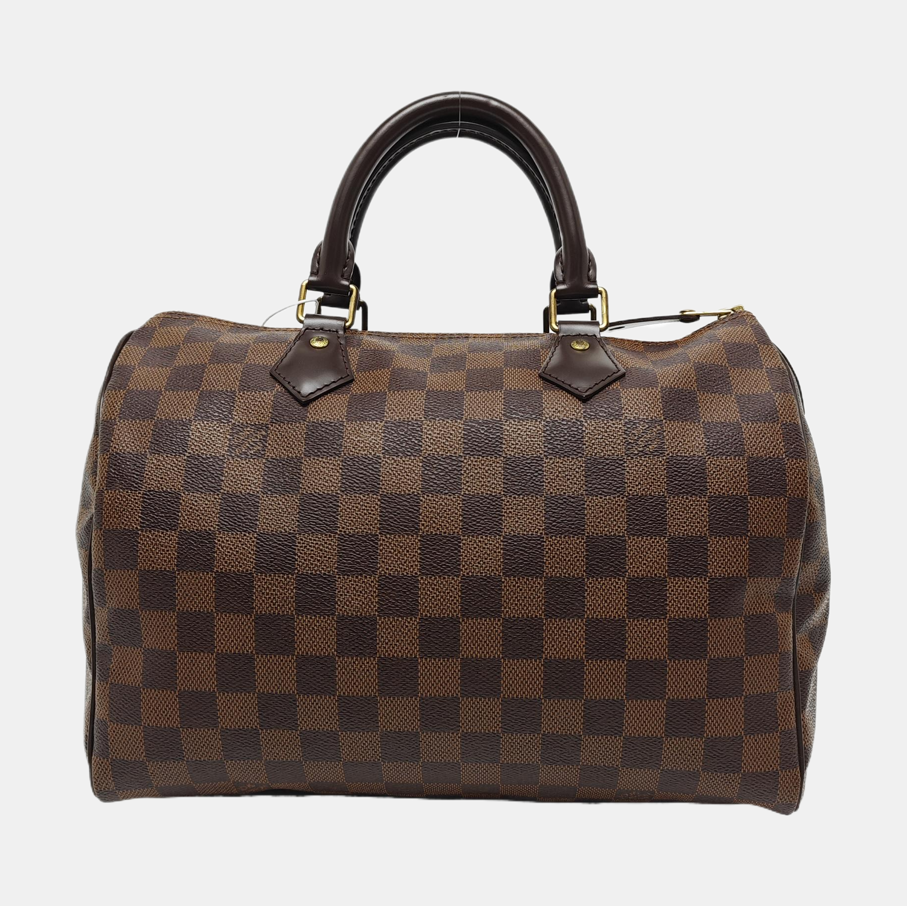 Authenticated pre-owned  SPEEDY 30 Coated Canvas Brown - Top Handle Bag at Looply