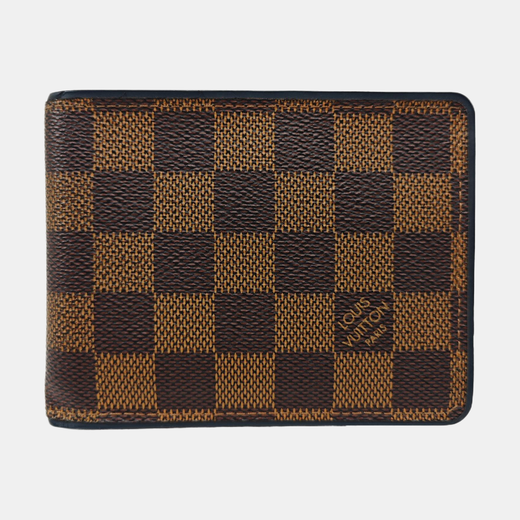 Damier Ebene Coated Canvas Wallet Brown