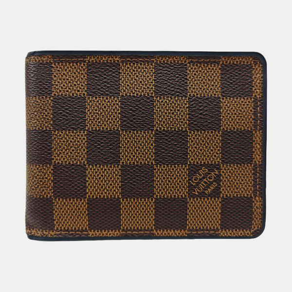 Damier Ebene Coated Canvas Wallet Brown