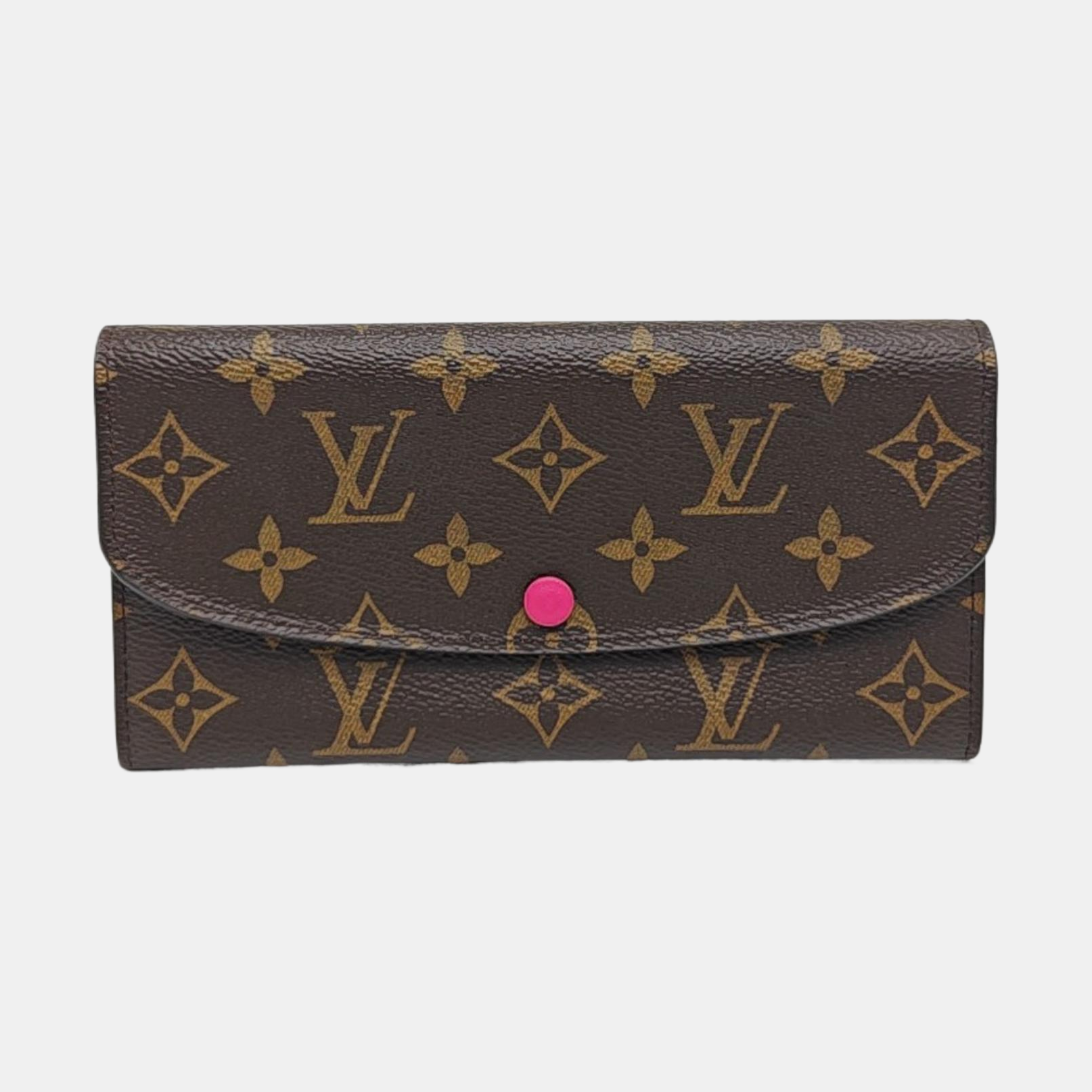 EMILIE Monogram Coated Canvas Brown Wallet