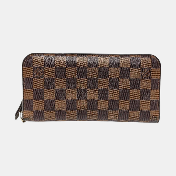 INSOLITE Damier Ebene Coated Canvas Brown Wallet