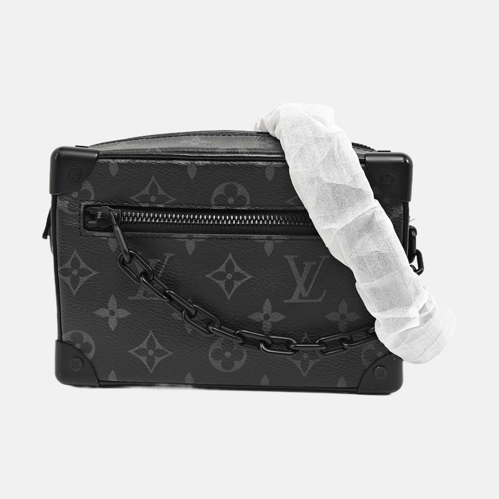 SOFT TRUNK Mini Monogram Coated Canvas Black