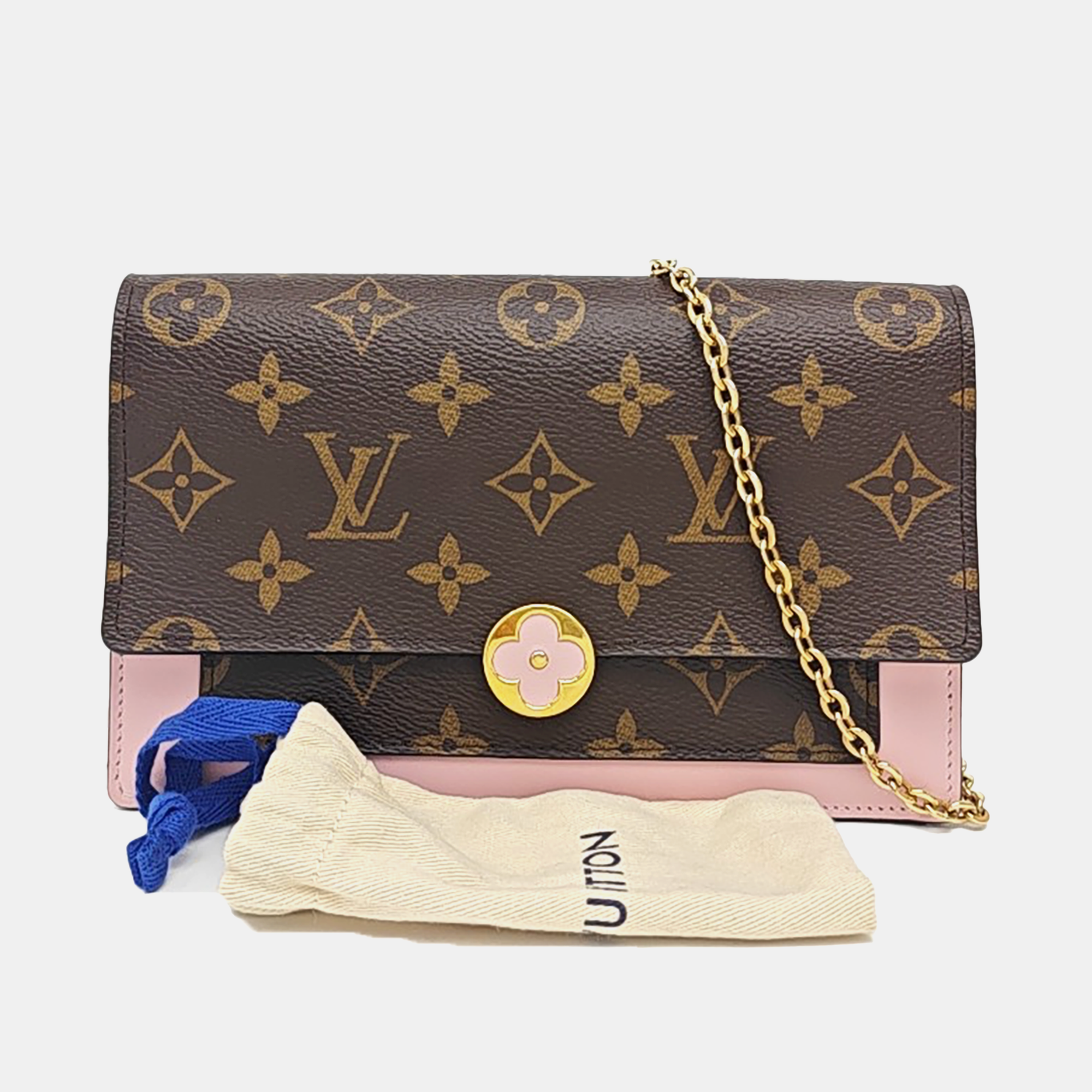 FLORE Monogram Coated Canvas Brown