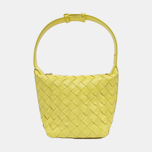 Lambskin Top Handle Bag Yellow