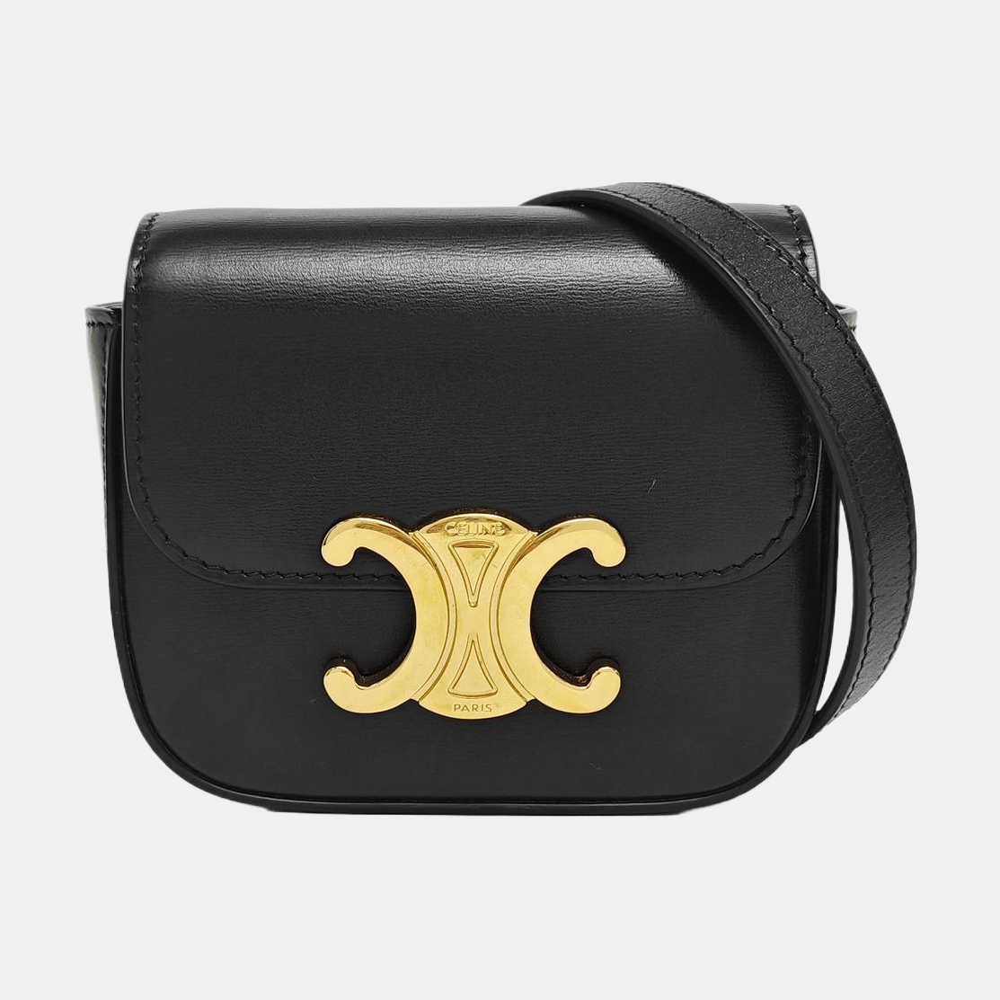 TRIOMPHE Mini Calfskin Black