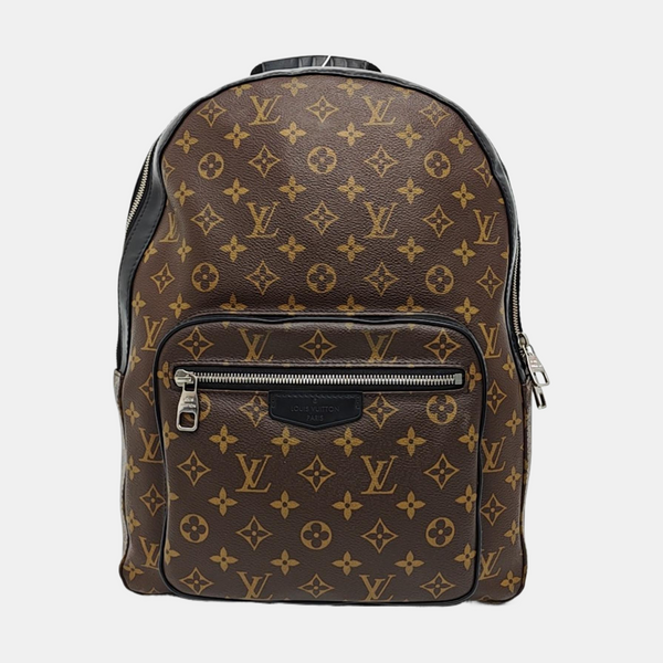 JOSH Monogram Coated Canvas Brown