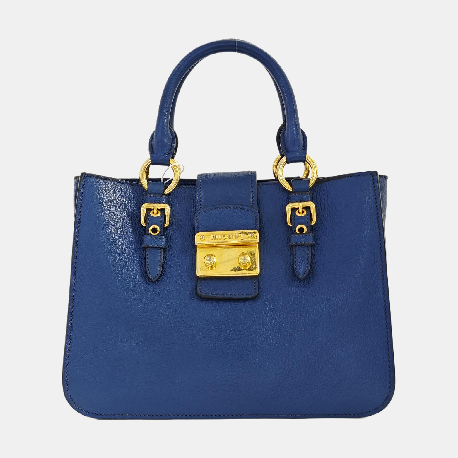 Calfskin Tote Bag Blue