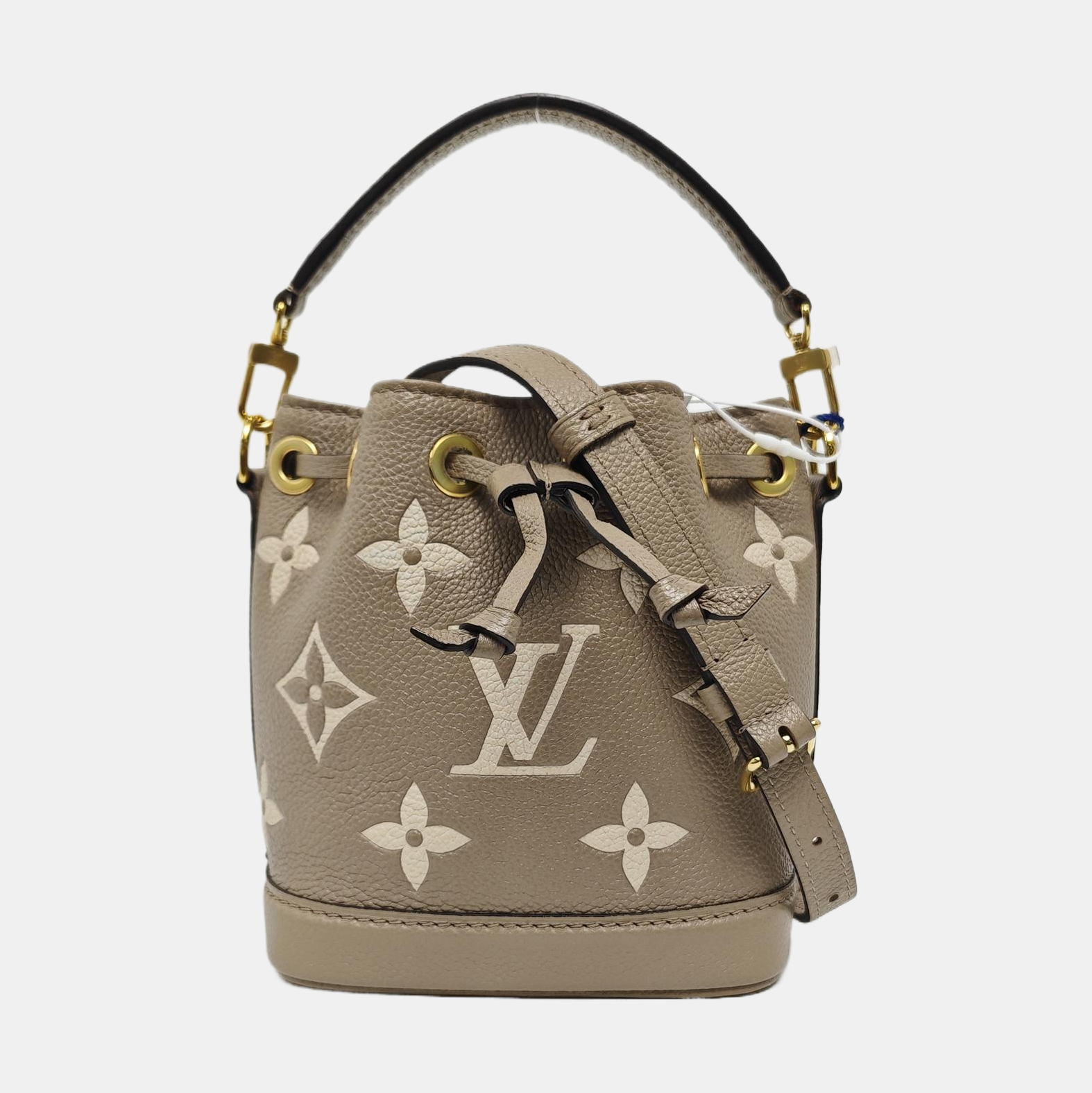 NOÉ Nano Monogram Calfskin Gray