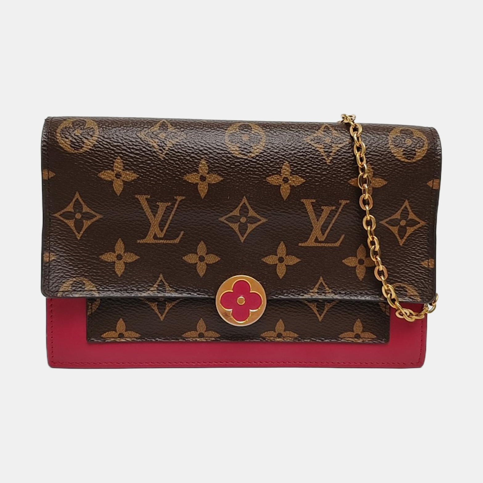 FLORE Monogram Coated Canvas Brown