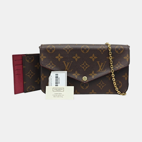FÉLICIE Monogram Coated Canvas Brown