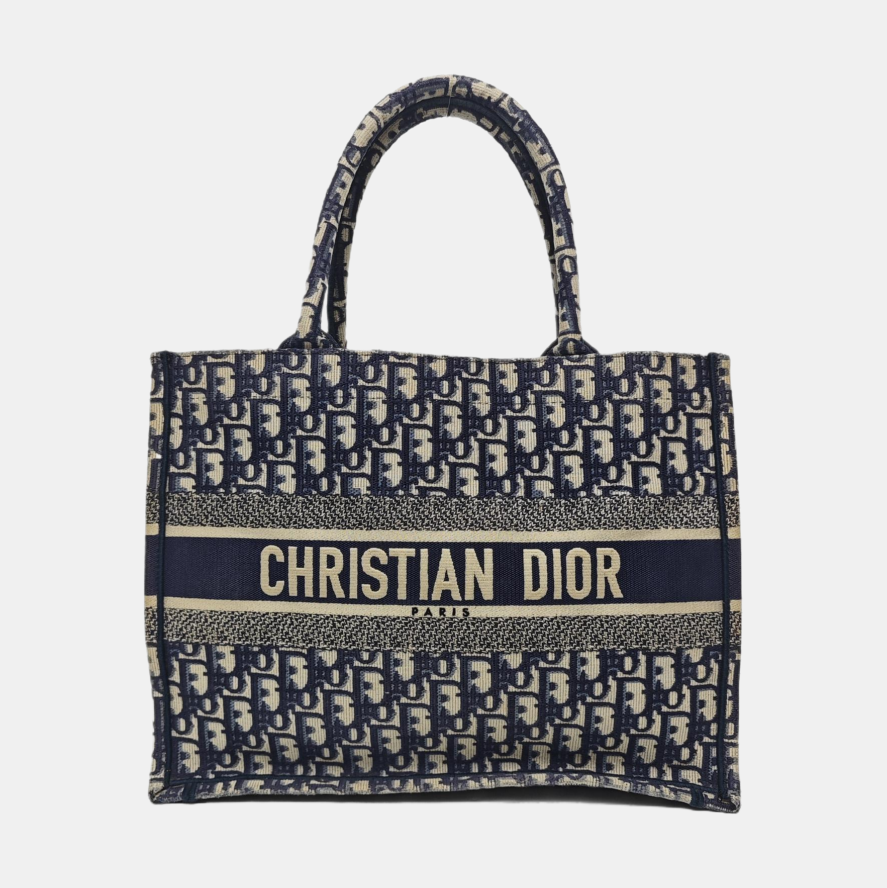 Book Tote Medium Canvas Blue
