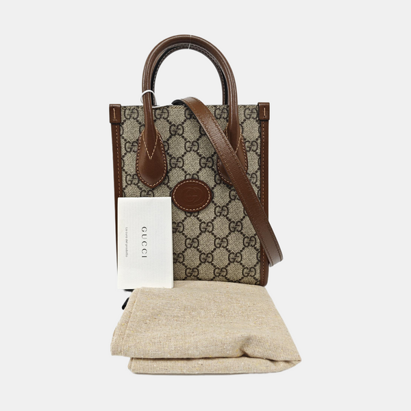 Retro Mini Monogram Coated Canvas Beige