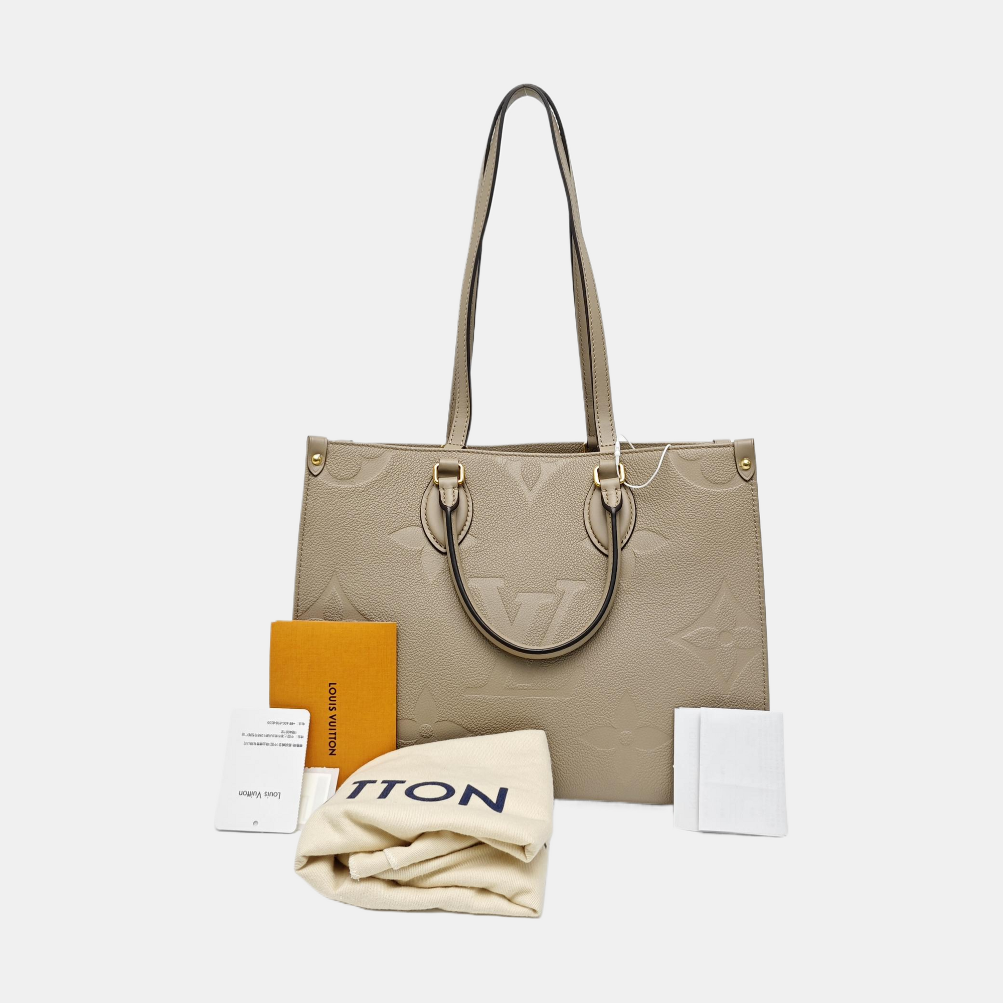 ONTHEGO MM Monogram Calfskin Gray