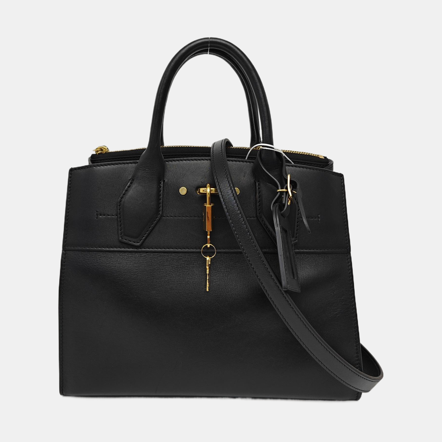 CITY STEAMER PM Calfskin Black