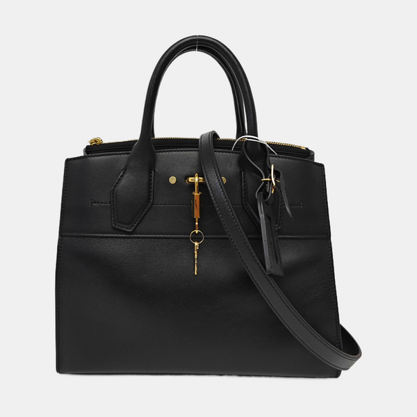 CITY STEAMER PM Calfskin Black