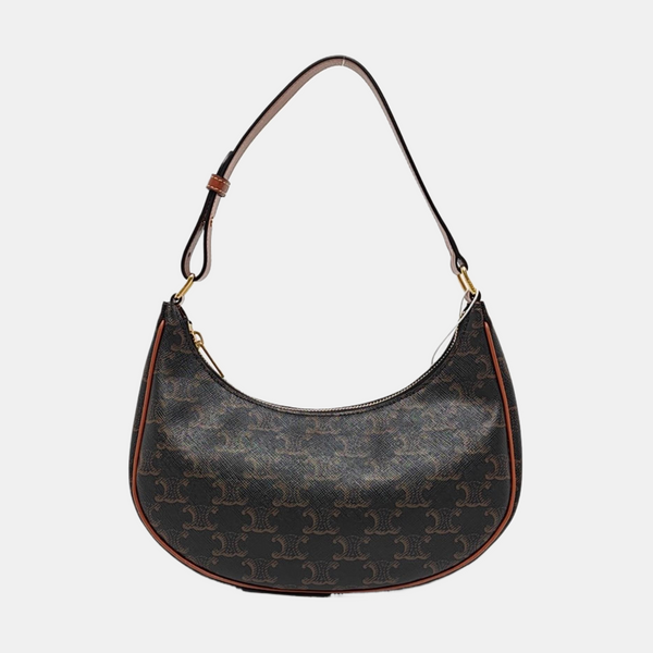 Authenticated pre-owned  AVA Coated Canvas Brown - Top Handle Bag at Looply