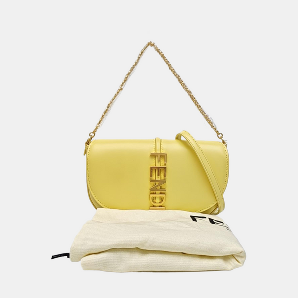 Fendigraphy Calfskin Yellow