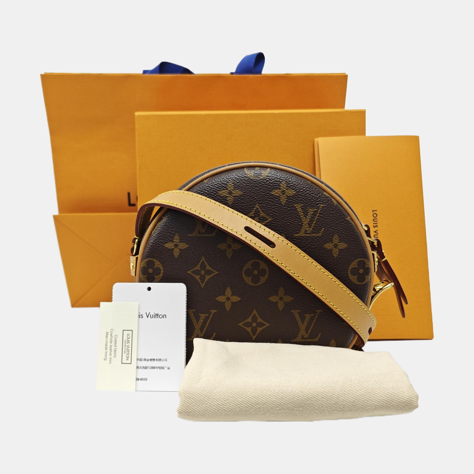 BOITE CHAPEAU PM Monogram Coated Canvas Brown