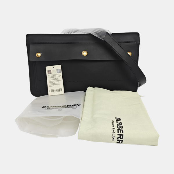 Calfskin Shoulder Bag Black